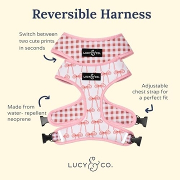 Lucy & Co. Reversible Dog Harness - Best Designer Pet Halter