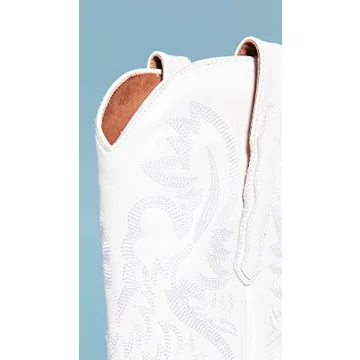 Jeffrey Campbell Dagget White Combo Stylish Block Heel Boots