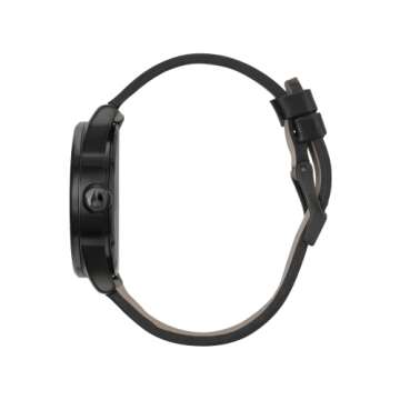 Nixon Sentry Leather A105001-00. All Black Men’s Watch (42mm All Black Watch Face/ 23mm All Black ...