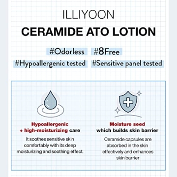 ILLIYOON Ceramide Ato Lotion - Hydrating Moisturizer for Sensitive Skin