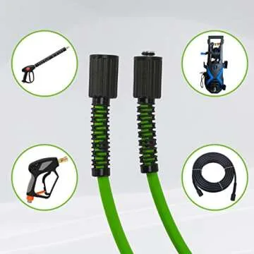 PWACCS Pressure Washer Hose for Power Washer – 3600 PSI Kink Resistant Pressure Washing Extension ...