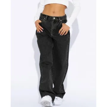 Cicy Bell Women's Casual High Waisted Boyfriend Jeans