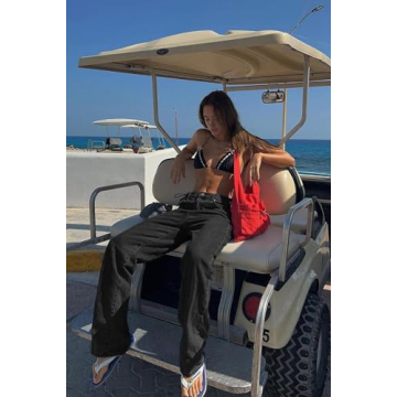 Cicy Bell Women's Casual High Waisted Boyfriend Jeans