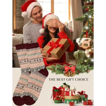 Warm Vintage Wool Socks for Women – 5 Pairs