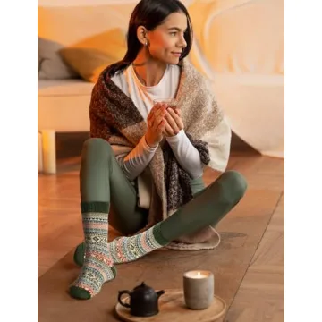 Warm Vintage Wool Socks for Women – 5 Pairs