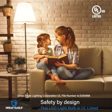 Great Eagle A19 LED Light Bulbs 60 Watt Equivalent