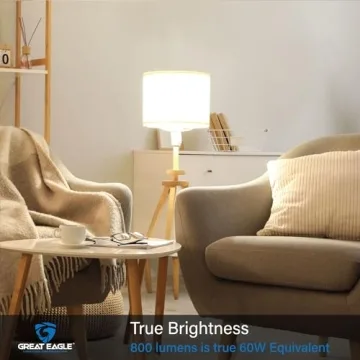 Great Eagle A19 LED Light Bulbs 60 Watt Equivalent