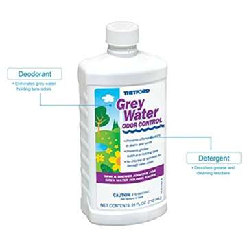 Grey Water Odor Control - RV Grey Water Tank Treatment, 24 oz - Thetford 15842
