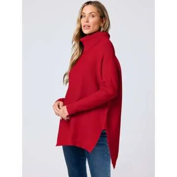 ANRABESS Oversized Turtleneck Sweater for Women