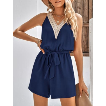 Stylish PRETTYGARDEN Women's Summer V Neck Romper
