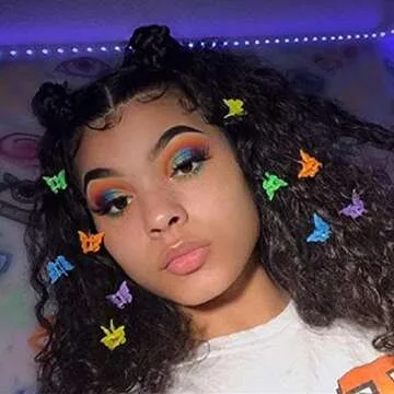 MUUZLL 50 Pack Butterfly Hair Clips Pastel Mini Cute Accessories For 90S Girls Women, Matte Colors Assorted Color, Beautiful And Random Colour