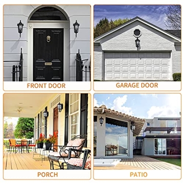 LONEDRUID Dusk to Dawn Outdoor Wall Lantern - Elegant & Durable