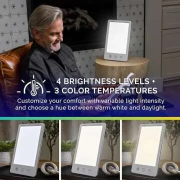 Verilux HappyLight Luxe - Ultimate Mood Boosting Therapy Lamp
