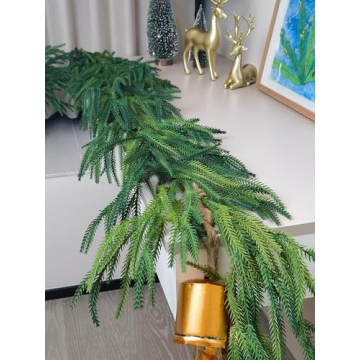 9FT Norfolk Pine Garland for Holiday Decorations