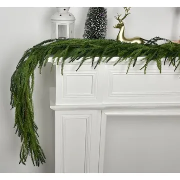 9FT Norfolk Pine Garland for Holiday Decorations