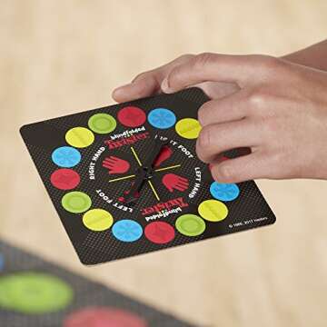 Blindfolded Twister Game for Family Fun with Tactile Shapes