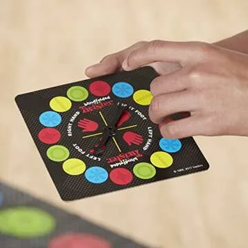 Blindfolded Twister Game for Family Fun with Tactile Shapes