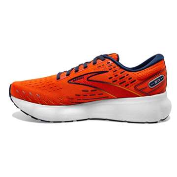 Brooks Men's Glycerin 20 Neutral Running Shoe - Orange/Titan/Flame - 9.5 Medium