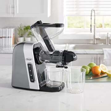 Omega Cold Press Juicer Machine, Vegetable and Fruit Juice Extractor, Triple-Stage Slow Masticating ...