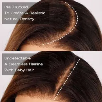 BLL Blonde Lace Front Wig, 13x6 Synthetic Lace Front Wigs Wear and Go Blonde Glueless Natural Pre Plucked Illusion Hairline Lace Front Wigs For Black Women