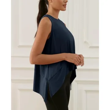 Stylish ODODOS Women's Sleeveless Crop Top for Active Life