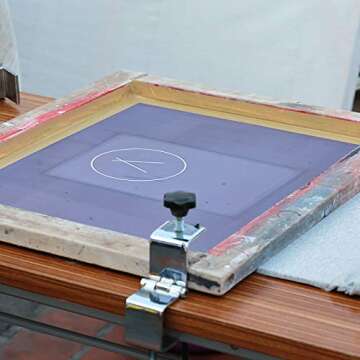 Caydo 2 Piece 10 x 14 Inch Aluminum Silk Screen Printing Frames with 110 White Mesh for Screen Printing