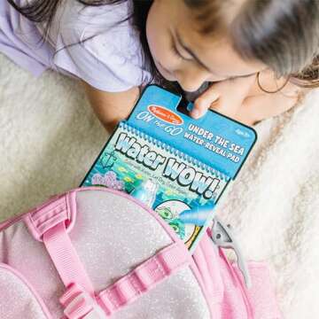 Melissa & Doug On The Go Water Wow! Reusable Color with Water Activity Pad 3-Pack (Jungle, Under The Sea & Adventure) - Chunky-Size Pen