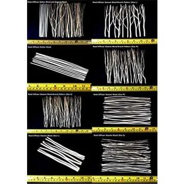 Fulllight Aroma Set, 10 Mixed Difference Flowers Diffuser Sesbania Wood with 20 Grams Reed Diffuser Sesame Wood and 20 Reed Diffuser Rattan Wood, Rod and Branch Style, for Aroma Diffuser (FL52)