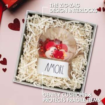 MagicWater Supply - 2 LB - Light Ivory - Crinkle Cut Paper Shred Filler great for Gift Wrapping, Basket Filling, Birthdays, Weddings, Anniversaries, Valentines Day, and other occasions