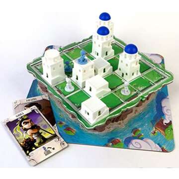 Spin Master Santorini Strategy Board Game for All Ages