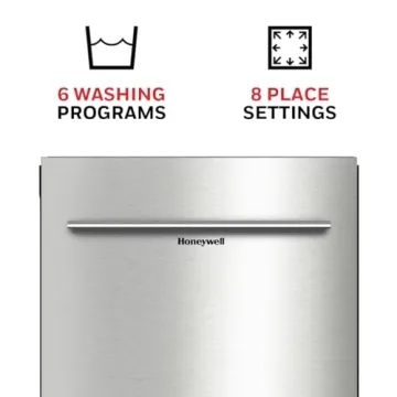 Honeywell 18" Dishwasher with 8 Settings and 6 Programs