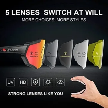 X-TIGER Polarized Sports Sunglasses for Cycling and More