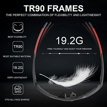 X-TIGER Polarized Sports Sunglasses for Cycling and More