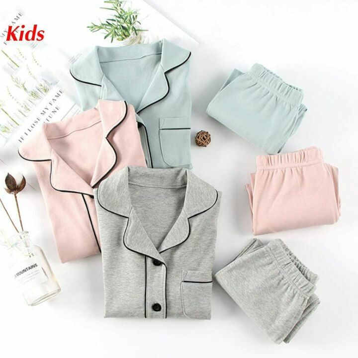Mallimoda Kids Cotton Pajamas Set for Comfortable Sleep