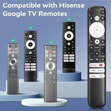 Replacement Remote for Hisense Google TV - Easy Setup