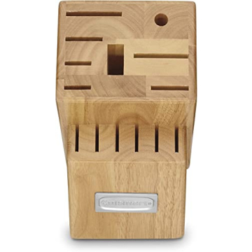 CUISINART Block Knife Set, 15pc Cutlery Knife Set with Steel Blades for Precise Cutting , Lightweight, Stainless Steel, Durable & Dishwasher Safe, C99SS-15P