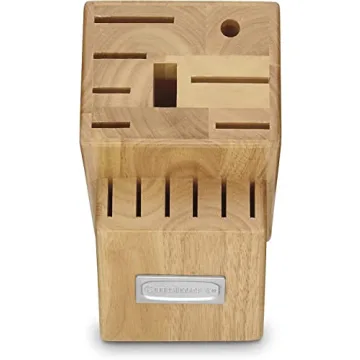 CUISINART Block Knife Set, 15pc Cutlery Knife Set with Steel Blades for Precise Cutting , Lightweight, Stainless Steel, Durable & Dishwasher Safe, C99SS-15P