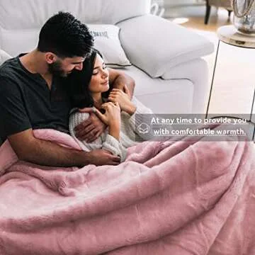 cagulax Warm Blanket Pink Soft Fleece Blankets Throw Blankets for Bed