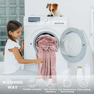 cagulax Warm Blanket Pink Soft Fleece Blankets Throw Blankets for Bed