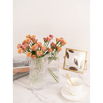 MOLIMAO Modern Glass Vase Footprint Design Home Decor