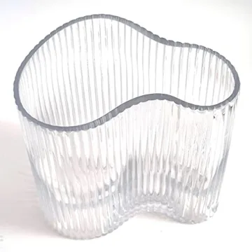 MOLIMAO Modern Glass Vase Footprint Design Home Decor