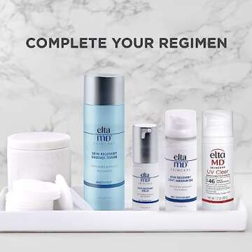 EltaMD Skin Recovery Light Face Moisturizer for Dry Skin, Oil Free Moisturizer for Face and Acne Prone Skin Care, 1.7 oz Pump