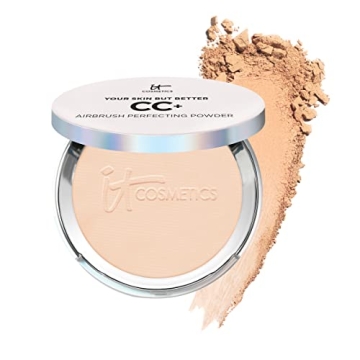 IT Cosmetics CC+ Airbrush Perfecting Powder Foundation - Flawless Coverage for Radiant Skin