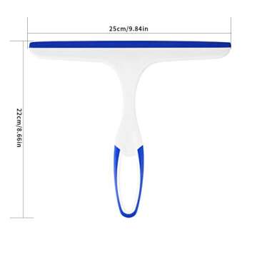 2 Pcs Shower Squeegee for Glass, Windows, & More - Ergonomic Tool with Hook