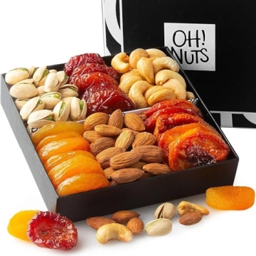 Dried Fruit and Nuts Gift Basket Assorted - Holiday Snack Box for Birthdays, Anniversaries, Care Pac...