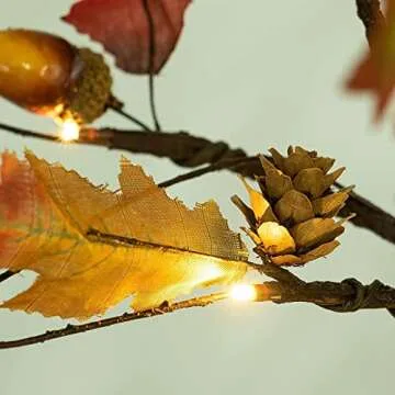 Lighted Oak Maple Tree for Fall Home Decor