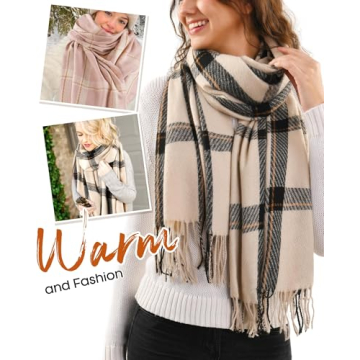 FURTALK Oversized Winter Scarf for Stylish Women
