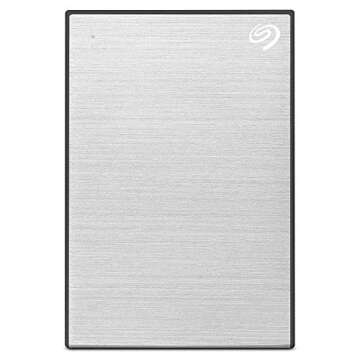 Seagate Backup Plus 5TB External Hard Drive Portable HDD – Silver USB 3.0 For PC Laptop And Mac, 1 year MylioCreate, 2 Months Adobe CC Photography, & 2-Year Rescue Service (STHP5000401)