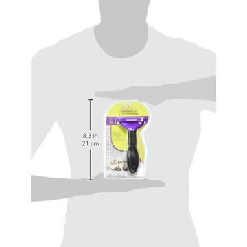 FURminator 10730 Long Hair Deshedding Tool for Cats, Large