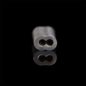 eBoot 100 Pieces Aluminum Crimping Loop Sleeve for 1/16 Inch Diameter Wire Rope and Cable